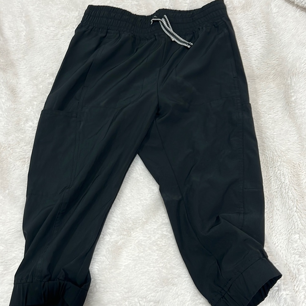Black waterproof baggy pants